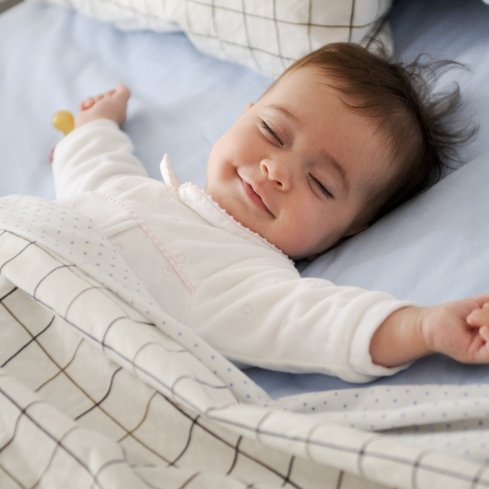 Child sleeping soundly thanks to lip and Tongue-Tie treatment