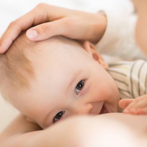Infant breast feeding after laser frenectomy